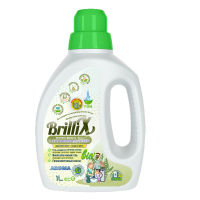 Эко-гель для стирки BrilliX «2в1» с пятновыводителем «AROMA» 1 л весенний ландыш